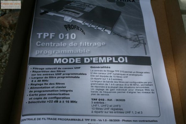 Centrale de filtrage UHF photo 2
